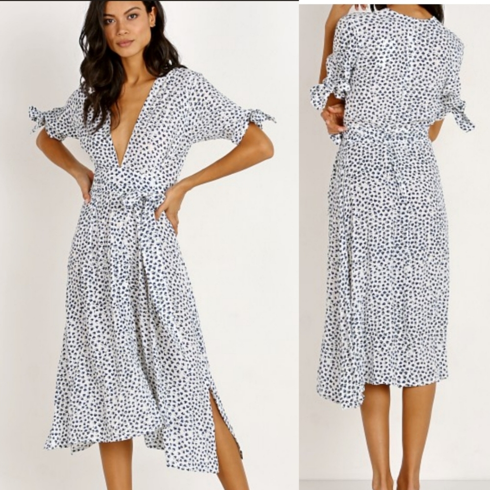 Faithfull The Brand Nina Midi Dress Rae Floral Print